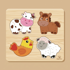 3D Wooden Toddler Matching Puzzles
