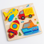 3D Wooden Toddler Matching Puzzles