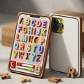 2-in-1 Educational Alphabet Learning Board & Reusable Magic Slate, Drawing Board