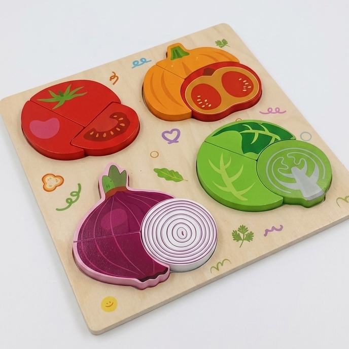 3D Wooden Toddler Matching Puzzles