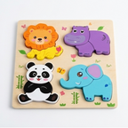 3D Wooden Toddler Matching Puzzles