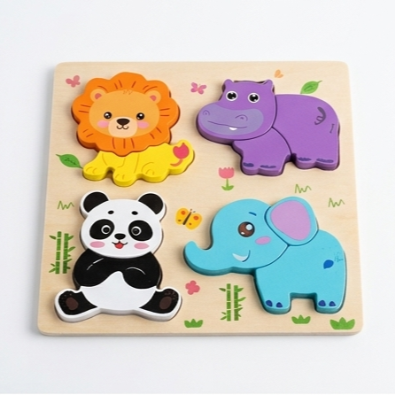 3D Wooden Toddler Matching Puzzles
