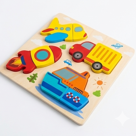 3D Wooden Toddler Matching Puzzles